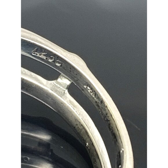 Engagement Ring Guard 14k White Gold Diamond Wedding Band Estate Jewelry Size 7 - Picture 11 of 14